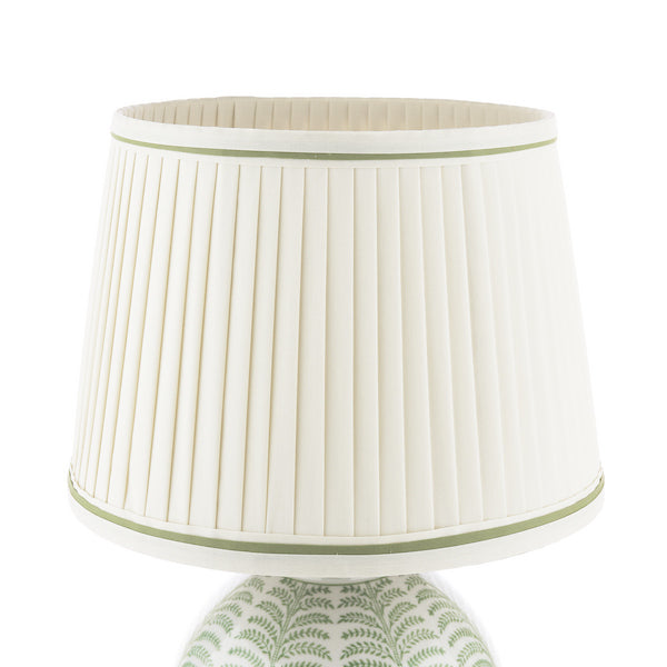 Laura Ashley Stannard Green Ceramic & Polished Chrome Table Lamp With Shade