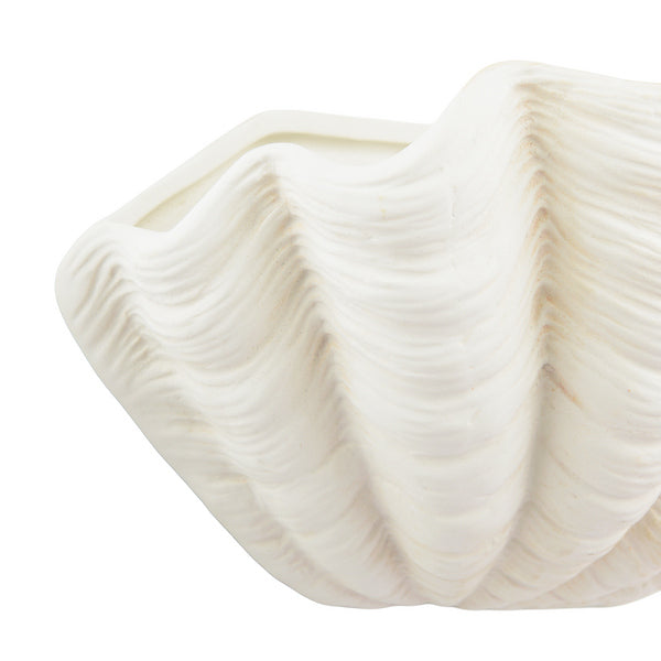 Laura Ashley Shell White Ceramic Wall Light