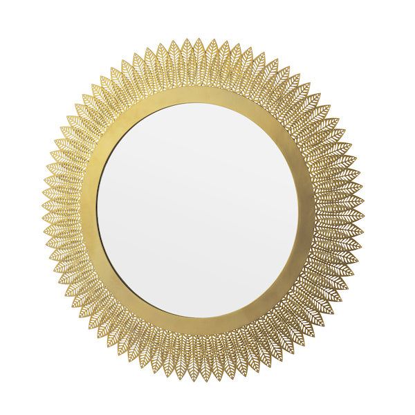 Laura Ashley Rushden Gold 60cm Round Mirror