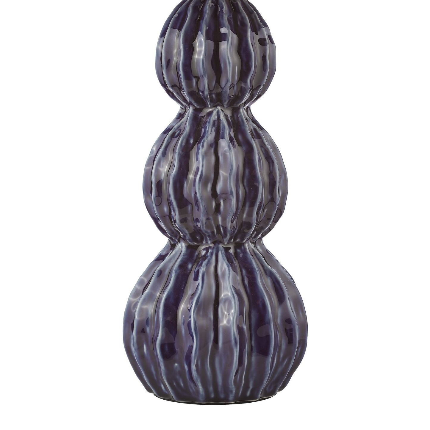 Dar Lighting Lorelai Ceramic Blue Table Lamp With Shade