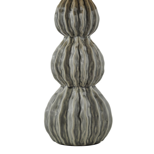 Dar Lighting Lorelai Ceramic Grey Table Lamp With Shade