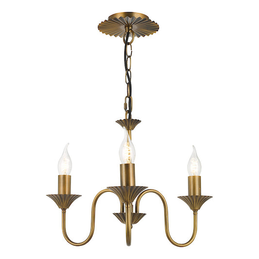 Dar Lighting Lydian 3 Light Antique Bronze Pendant Fitting Only