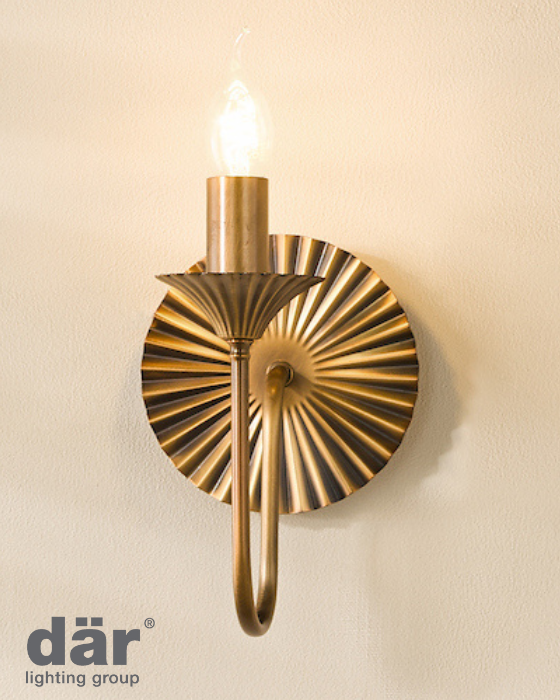 Dar Lighting Lydian Antique Bronze Wall Light Bracket Only