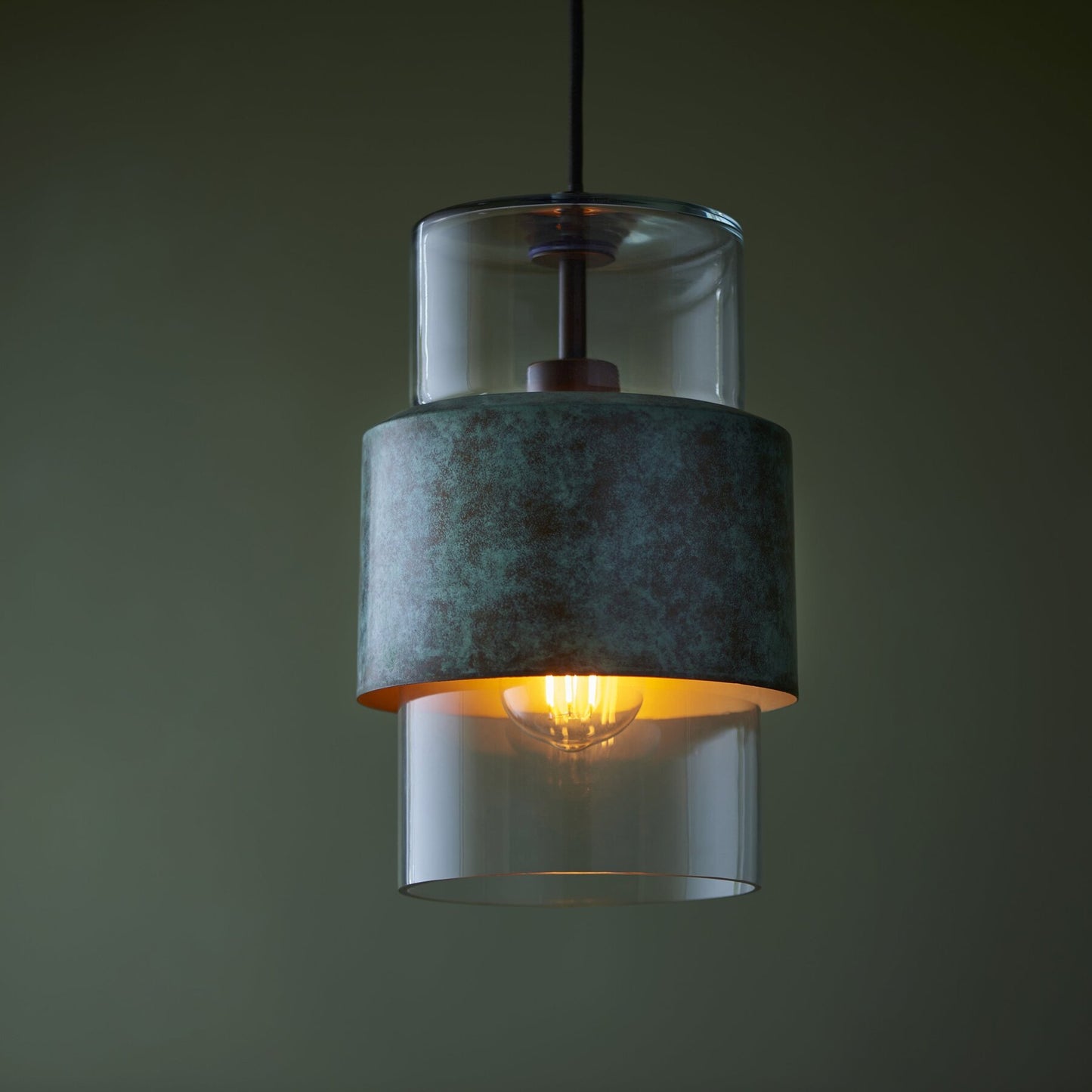 Vesilo Lighting Forge Verdigris Bronze Pendant