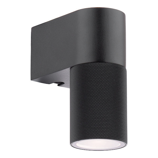 Dar Lighting Obi Outdoor IP54 Matt Black Wall Light
