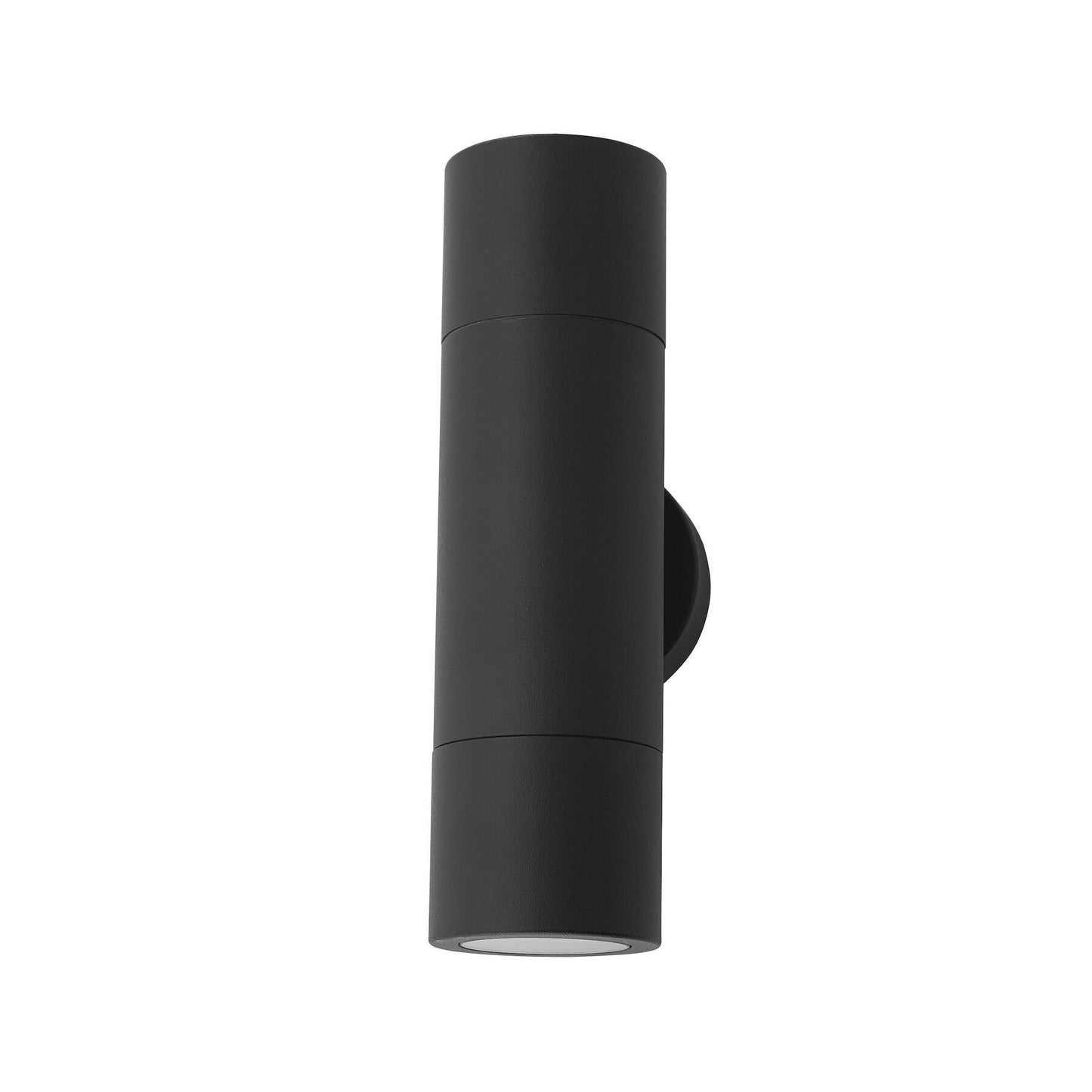 Dar Lighting Ortega Outdoor 2 Light Wall Light Matt Black IP65