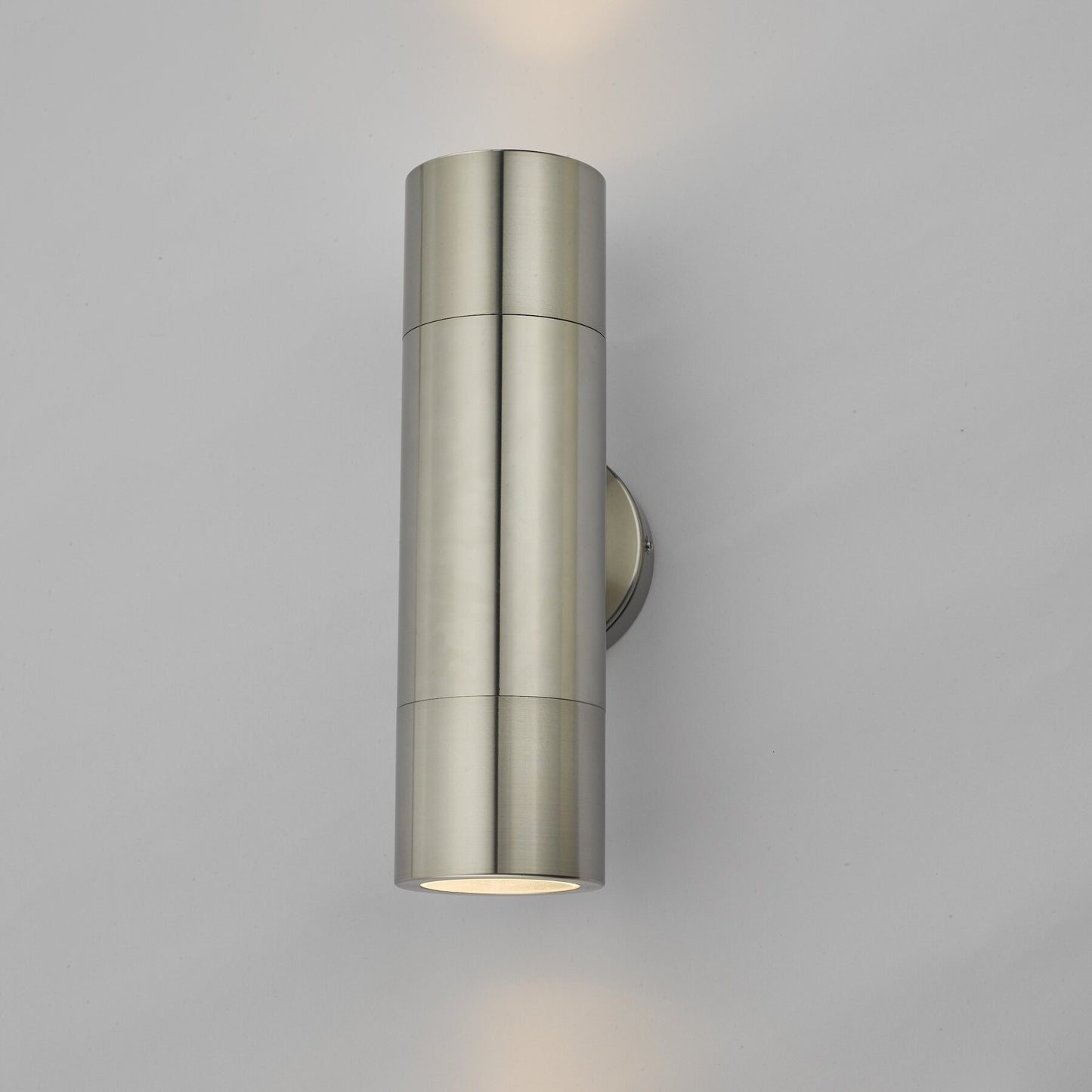 Dar Lighting Ortega Outdoor 2 Light Aluminium IP65 Wall Light