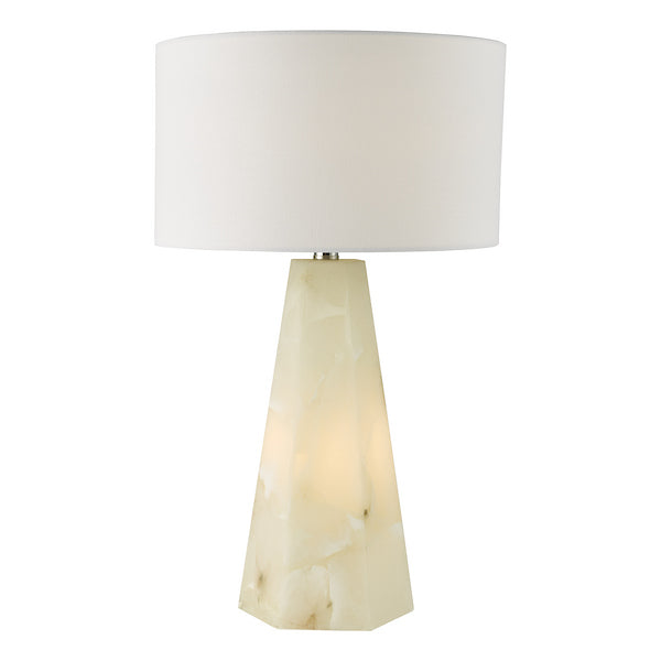 Dar Lighting Paget White Table Lamp With Shade