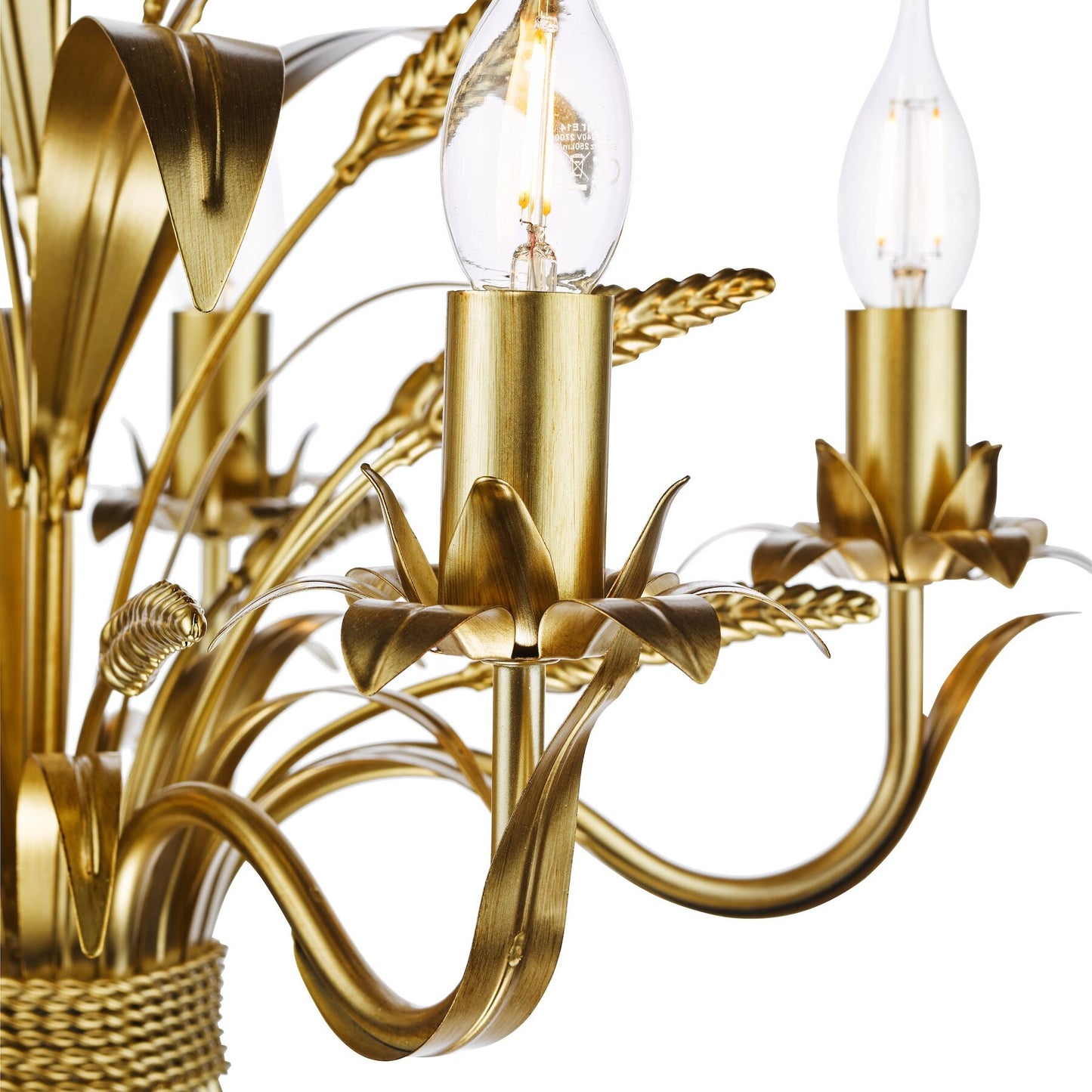 Dar Lighting Phaedra 5 Light Gold Pendant
