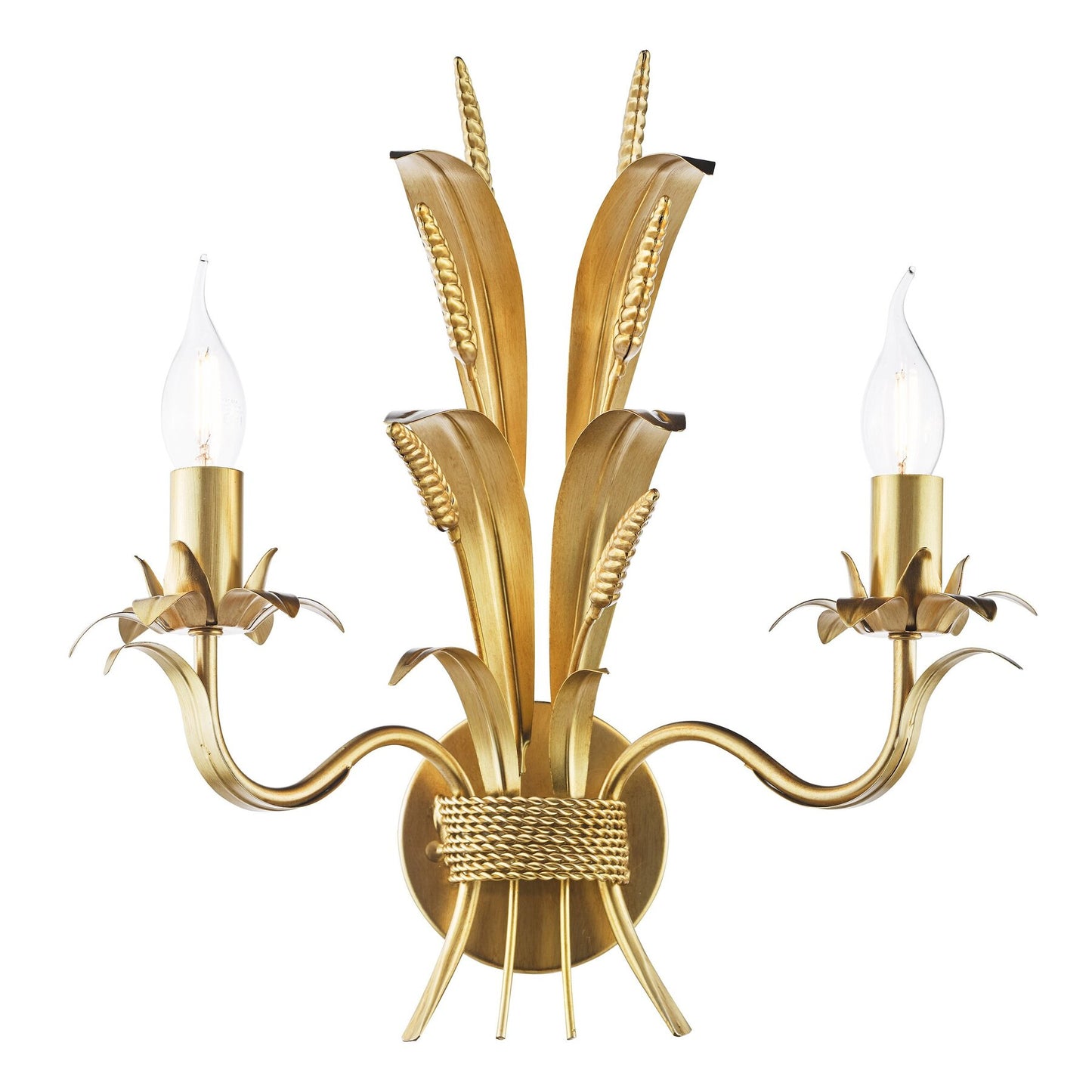 Dar Lighting Phaedra Gold Wall Light