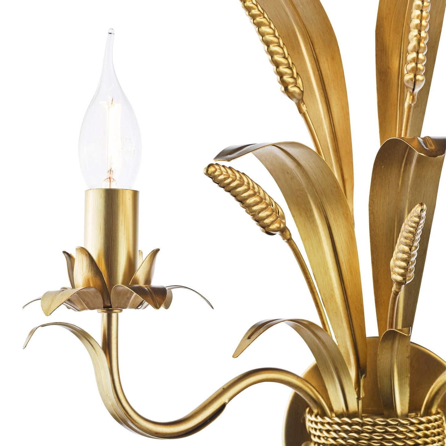 Dar Lighting Phaedra Gold Wall Light
