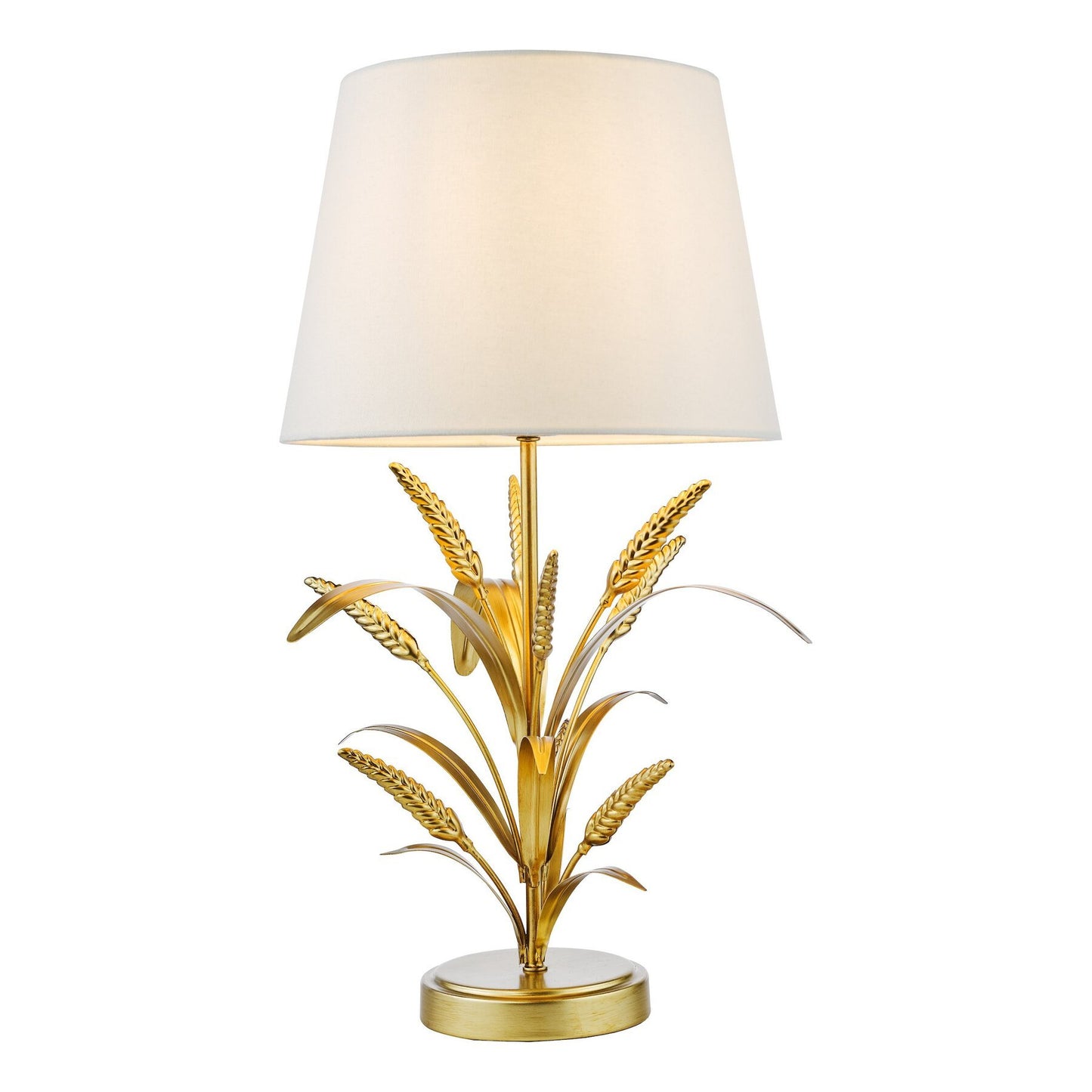 Dar Lighting Phaedra Gold Table Lamp With Shade