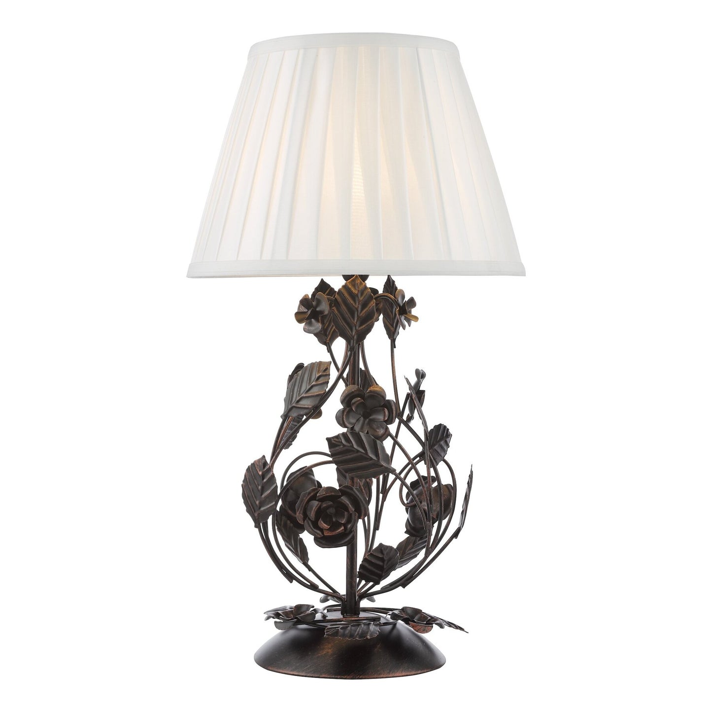 Dar Lighting Priscilla Black/Bronze Table Lamp Base Only