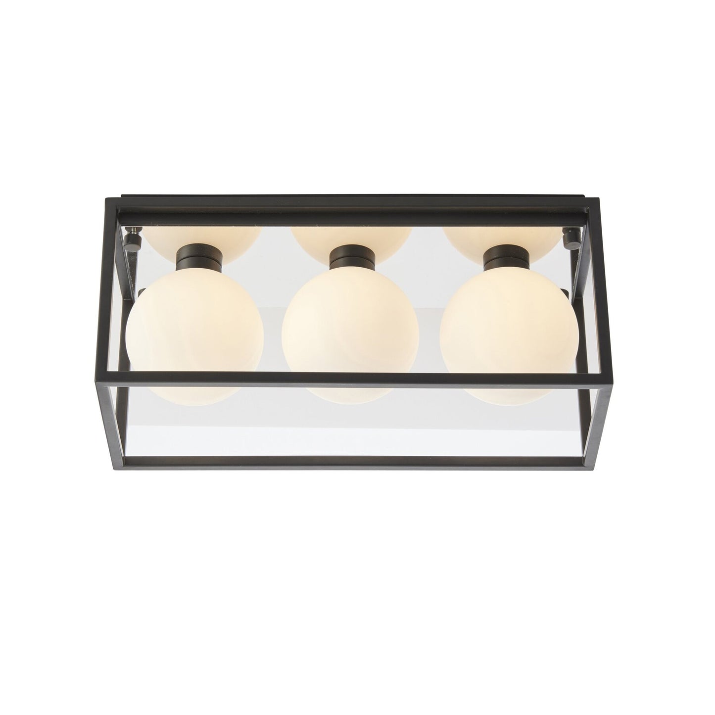 Vesilo Lighting Prizm Bathroom IP44 Angular Rectangle Framed Flush
