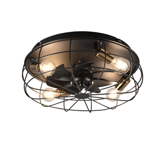 Trio Lighting Trondheim Black Ceiling Fan Light