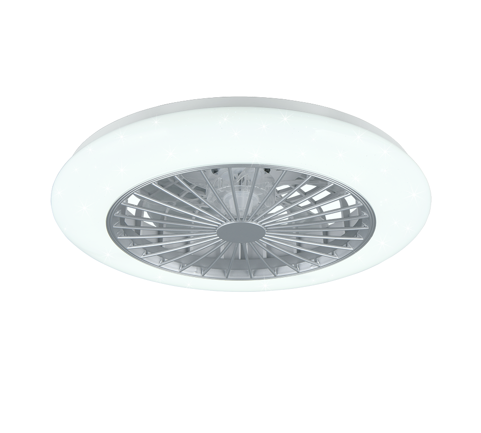 Trio Lighting Stralsund LED White Ceiling Fan Light
