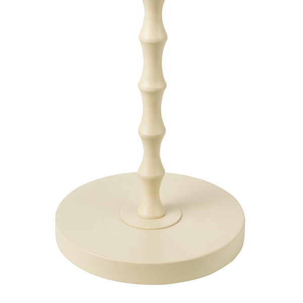 Dar Lighting Siyanda Cream Floor Lamp With Green Shade