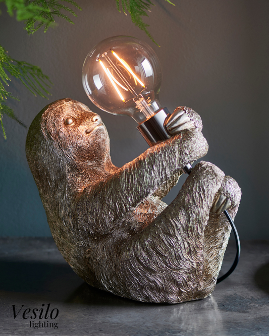 Vesilo Lighting Sloth Vintage Gold Table Light