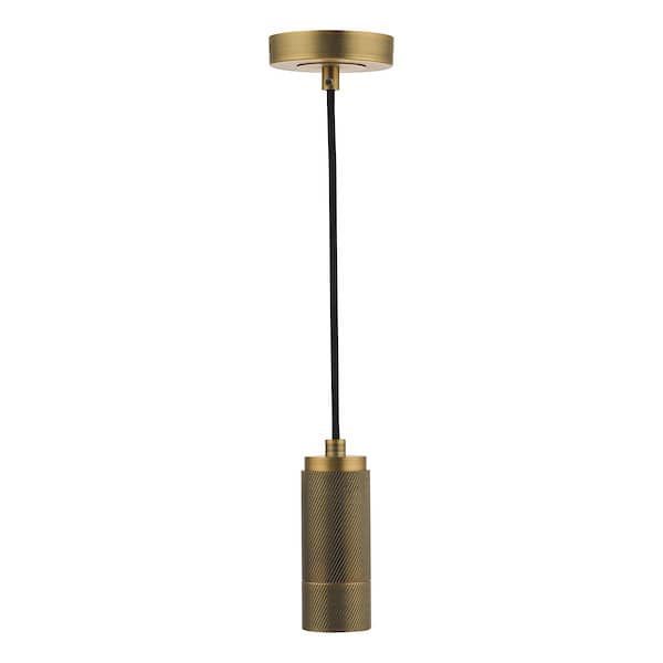 Dar Lighting Brass Knurled Suspension