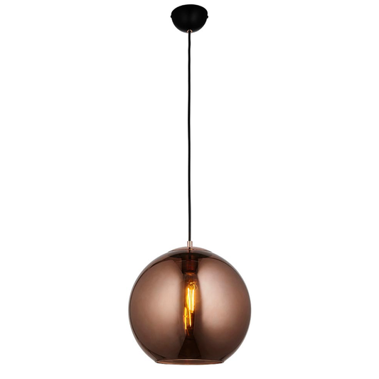 Endon Boli Copper Glass Pendant