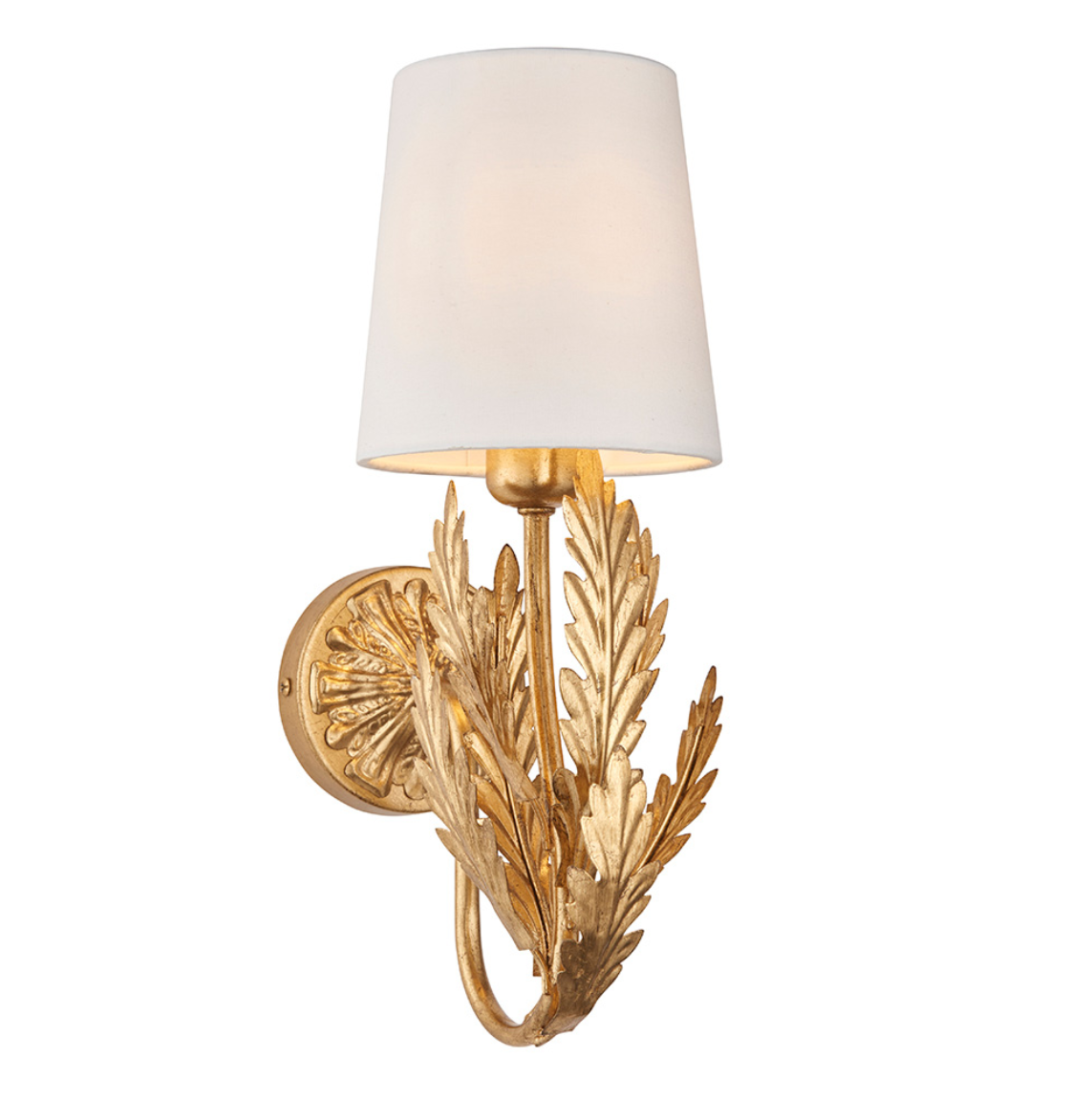 Endon Delphine Gold Leaf Wall Light