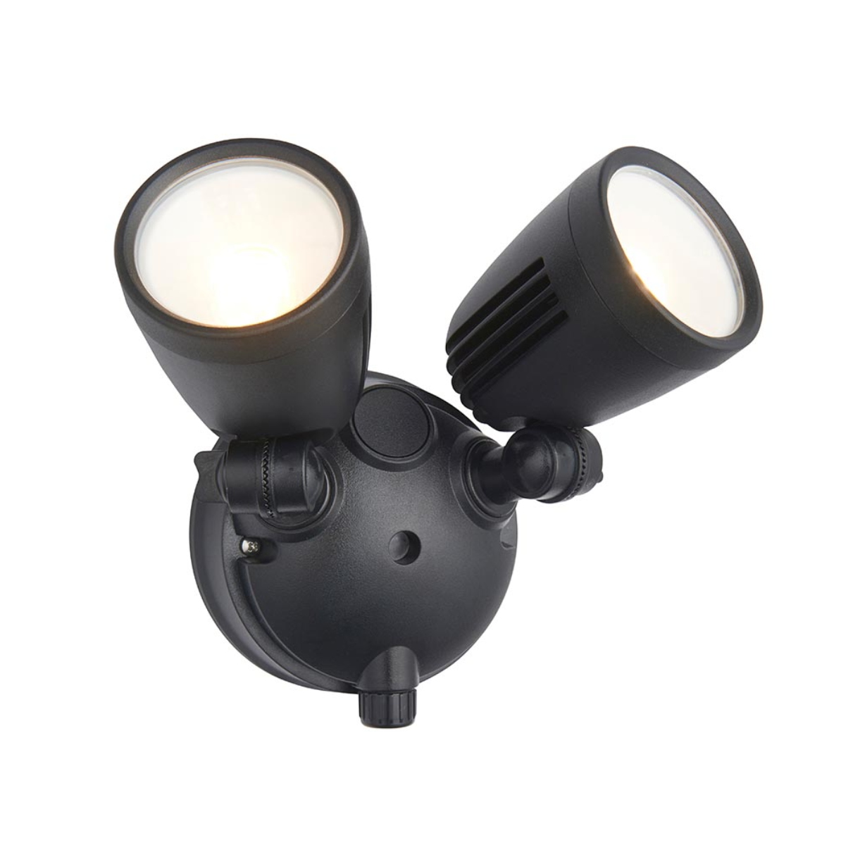 Saxby Salde Black Outdoor CCT IP54 10W Twin Spotlight