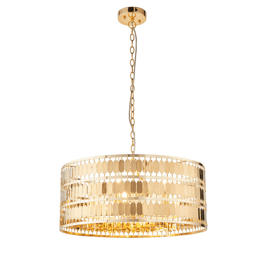 Endon Eldora 5 Light Gold Pendant