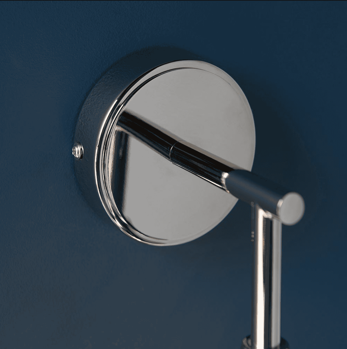 Endon Allegra Bright Nickel & Spiral Glass Wall Light