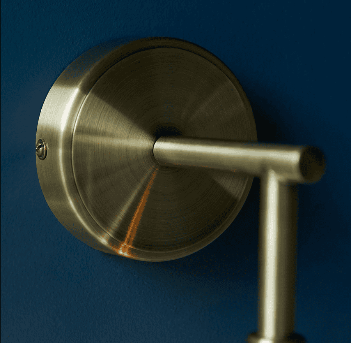 Endon Allegra Antique Brass & Spiral Glass Wall Light