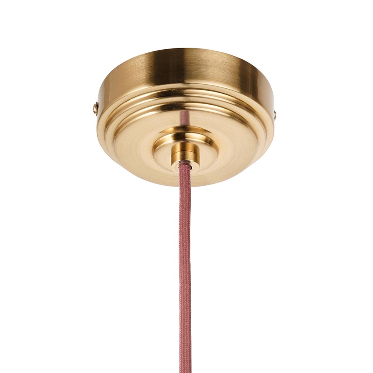 Endon Eltham Red & Brass Cable Suspension Set