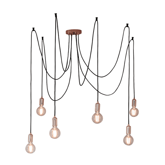 Endon Studio 6 Light Copper Pendant