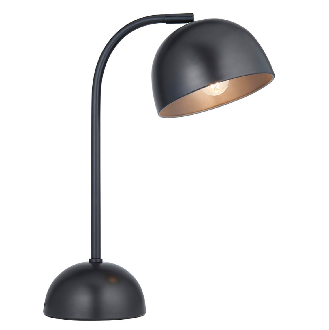 Endon Brodey Matt Black & Steel Grey Table Lamp