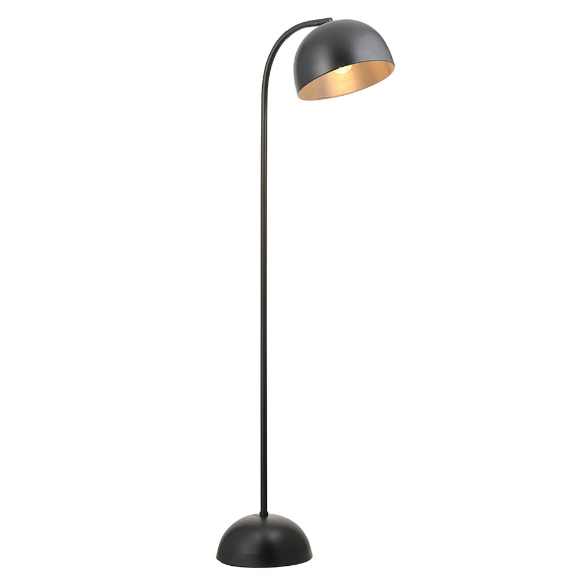 Endon Brodey Matt Black & Steel Grey Floor Lamp