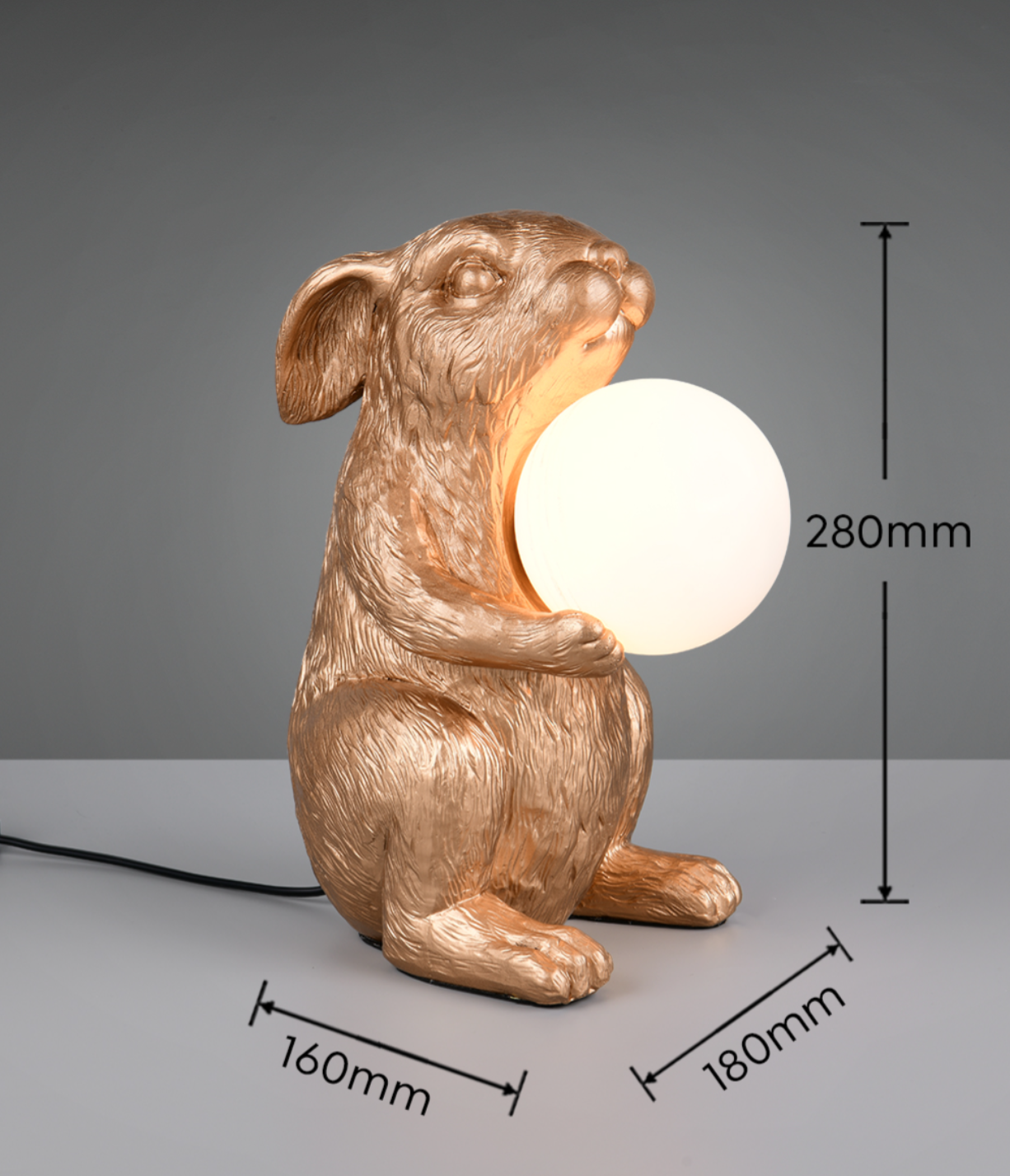 Trio Lighting Rabbit Gold Table Lamp