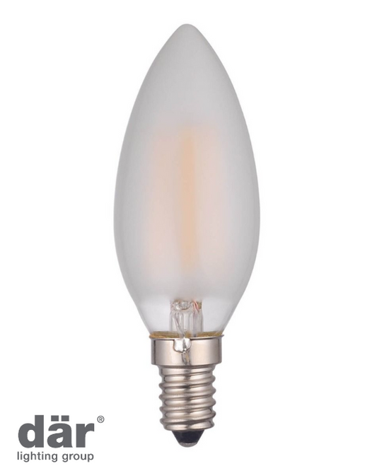Dar Lighting LED Candle Light Bulb (Lamp) SES/E14 4W 450LM (Single)