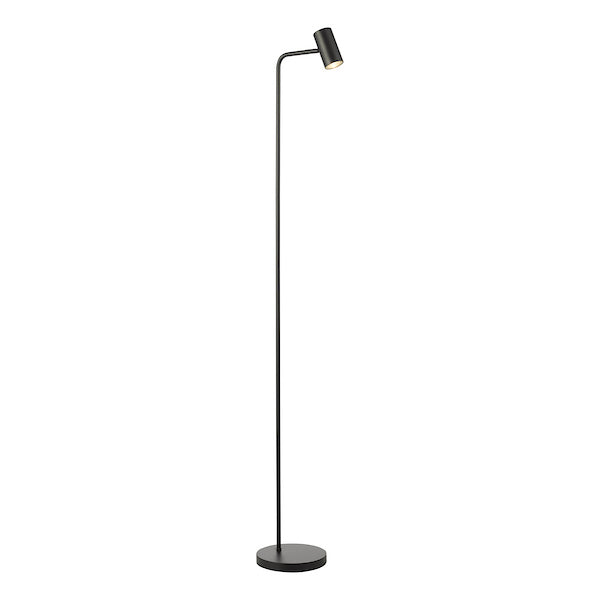 Dar Lighting Thierry Matt Black Task Floor Lamp