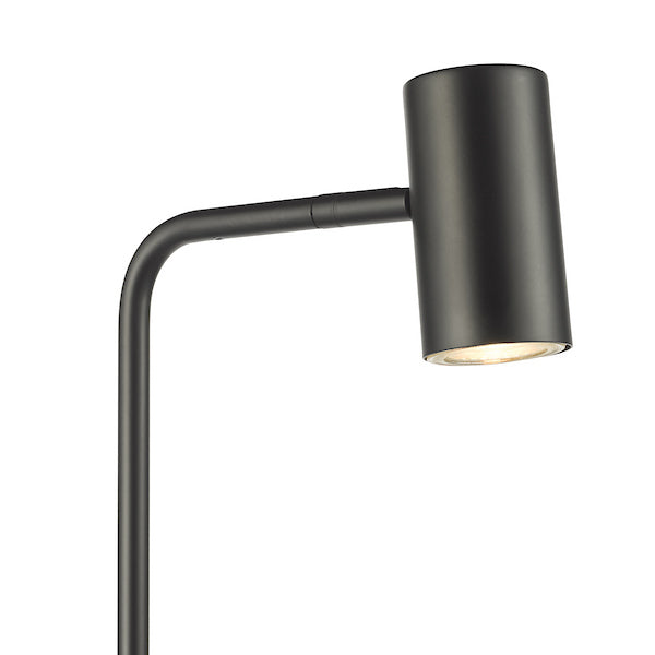 Dar Lighting Thierry Matt Black Task Floor Lamp