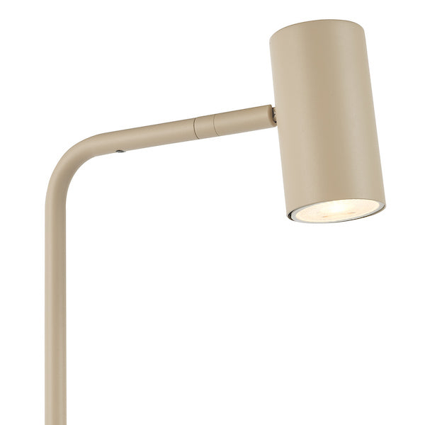 Dar Lighting Thierry Matt Taupe Task Floor Lamp