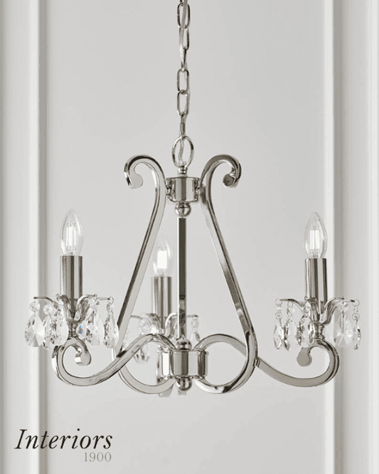 Interiors 1900 Oksana Nickel 3lt Pendant