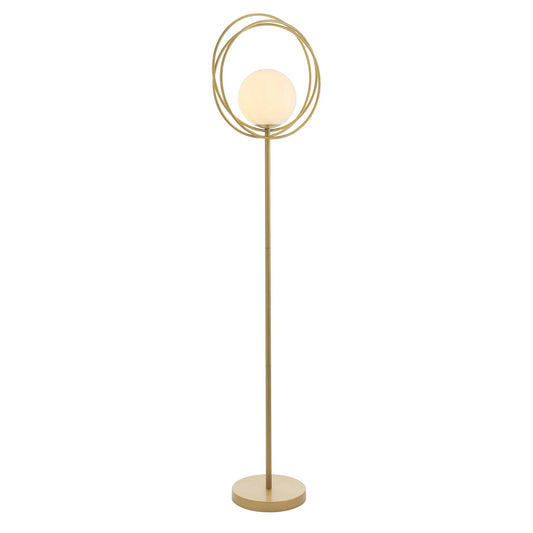 Vesilo Lighting Wreath Brushed Gold Floor Lamp
