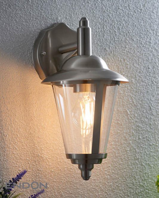 Endon Klein Outdoor IP44 Stainless Steel Wall Downlight