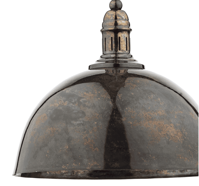Dar Lighting Yoko 1 Light Mottled Bronze Pendant