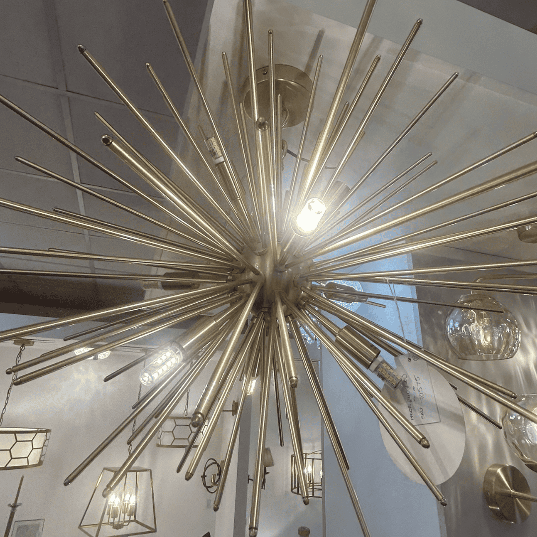 EX-DISPLAY Endon Orta Starburst 9lt Pendant