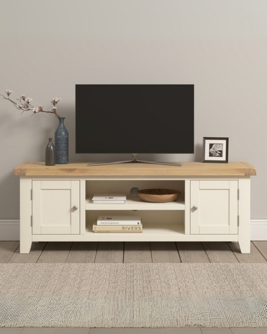 Windsor Ivory & Oak Straight TV Unit