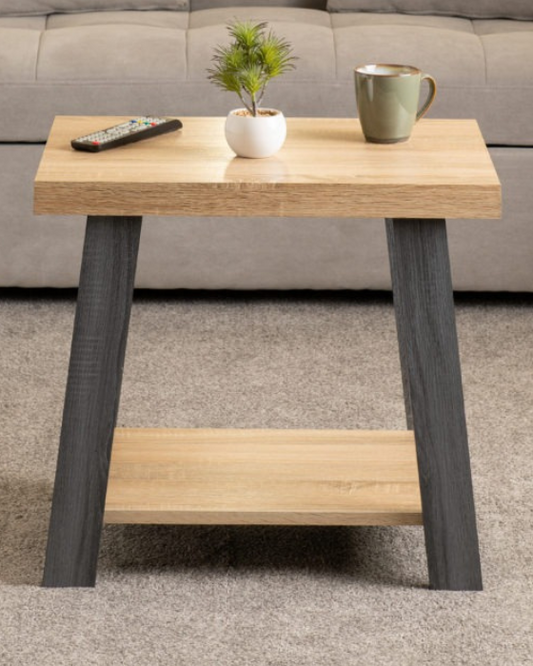 Eddie Grey & Sonoma Effect Side Table